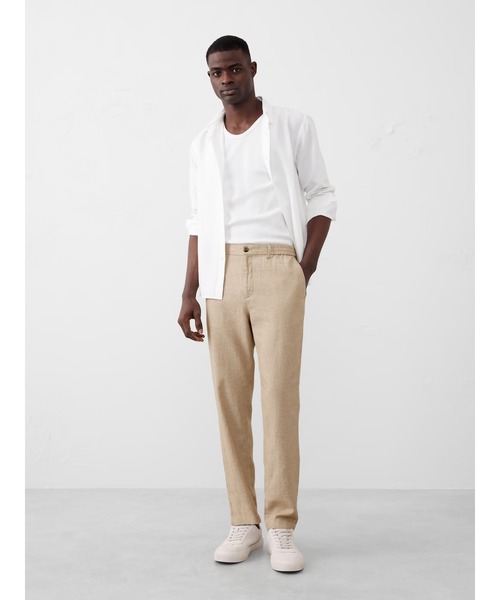 「BANANA REPUBLIC FACTORY STORE」 イージーパンツ 33/30 グリーン メンズ_画像3