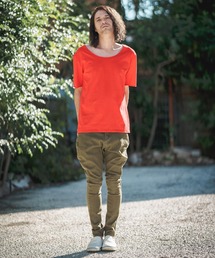 「CAMBIO」 スキニーデニムパンツ L オリーブ メンズの画像4