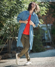 「CAMBIO」 スキニーデニムパンツ L オリーブ メンズの画像6