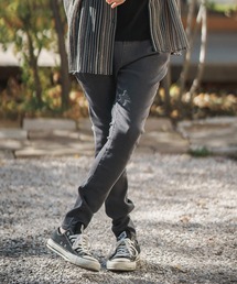 「CAMBIO」 スキニーデニムパンツ L オリーブ メンズの画像8