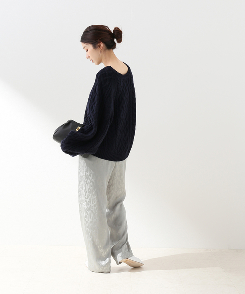 「Spick & Span」 イージーパンツ 36 ホワイト レディース_画像4