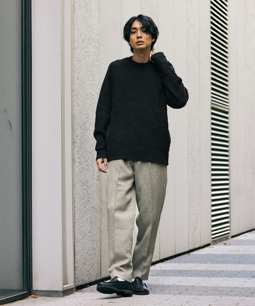 「417 EDIFICE」 長袖ニット MEDIUM グリーン メンズ_画像3