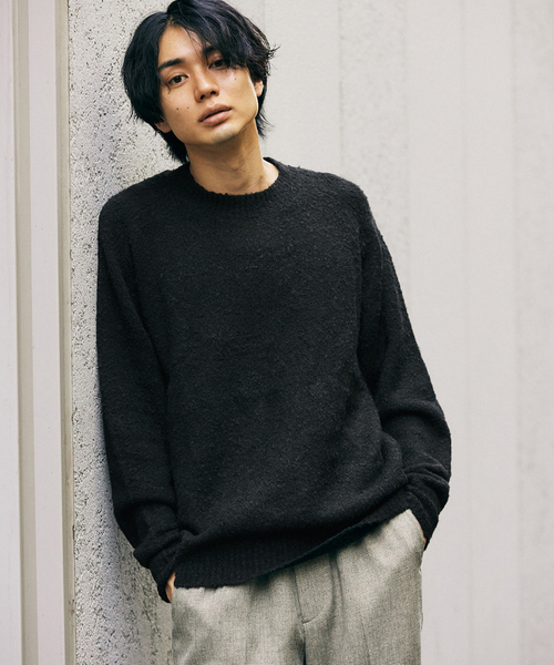 「417 EDIFICE」 長袖ニット MEDIUM グリーン メンズ_画像6