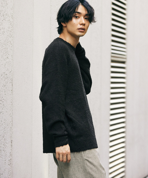 「417 EDIFICE」 長袖ニット MEDIUM グリーン メンズ_画像9