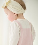ベビー服 ロンパース アニマル刺しゅうサロペ風...の詳細画像2