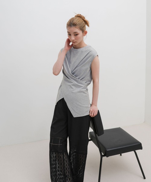 select MOCA（セレクトモカ） tシャツ ウエストラップノースリーブ
