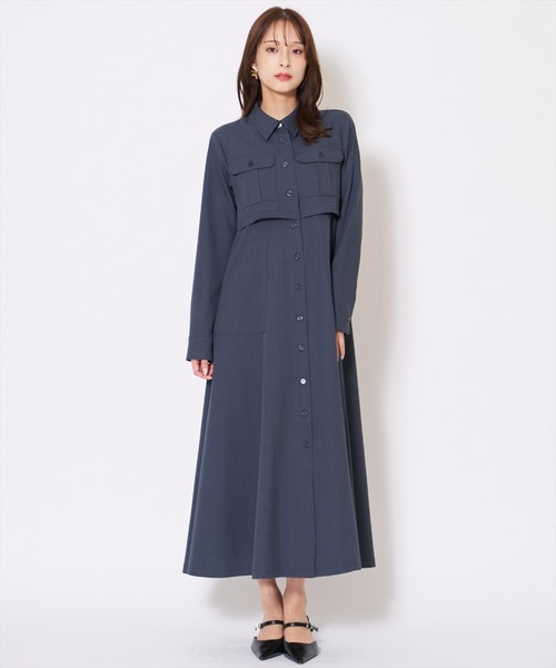 AND COUTURE（アンドクチュール） ワンピース サファリシャツ