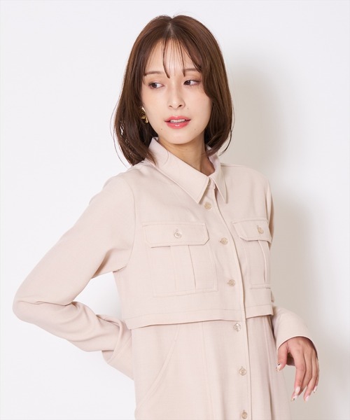 AND COUTURE（アンドクチュール） ワンピース サファリシャツ