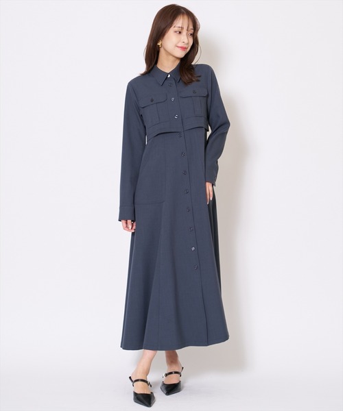 AND COUTURE（アンドクチュール） ワンピース サファリシャツ