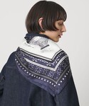 スカーフ バンダナ 「manipuri」SIL...の詳細画像5