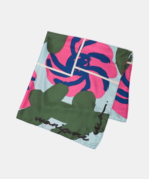 manipuri（マニプリ） スカーフ バンダナ 「manipuri」SILK 88×88