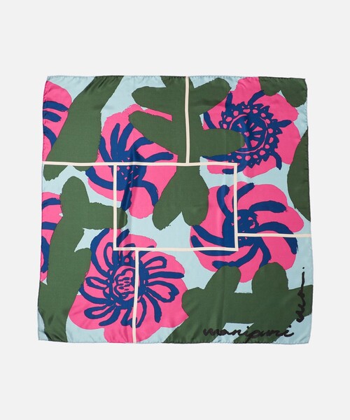 スカーフ バンダナ 「manipuri」SILK 88×88 スカーフ 26SS レディースの画像