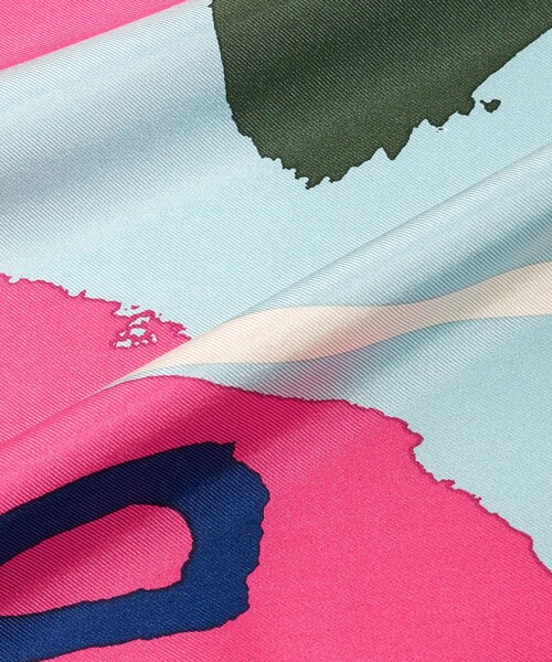 スカーフ バンダナ 「manipuri」SILK 88×88 スカーフ 26SS レディースの画像