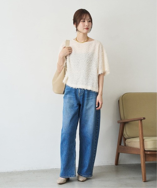 シューズ 「追加」ポインテッドサシメッシュフラット レディースの画像