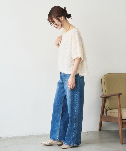 シューズ 「追加」ポインテッドサシメッシュフラット レディースの画像