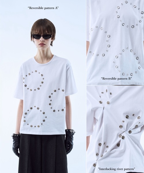 tシャツ 3way reversible eyelet design tee / 3ウェイリバーシブル