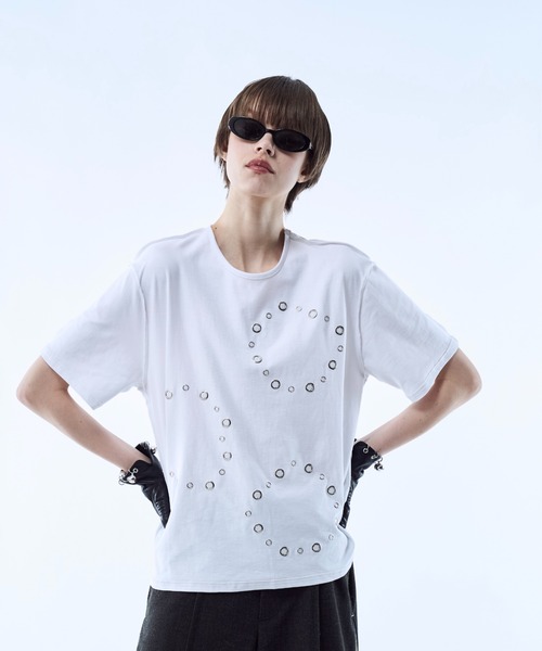 tシャツ 3way reversible eyelet design tee / 3ウェイリバーシブル