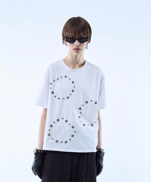 tシャツ 3way reversible eyelet design tee / 3ウェイリバーシブル