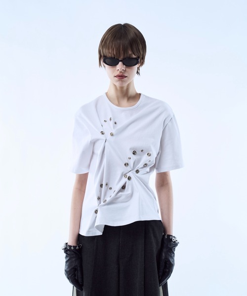 tシャツ 3way reversible eyelet design tee / 3ウェイリバーシブル