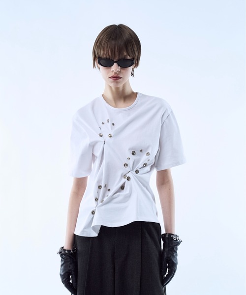tシャツ 3way reversible eyelet design tee / 3ウェイリバーシブル