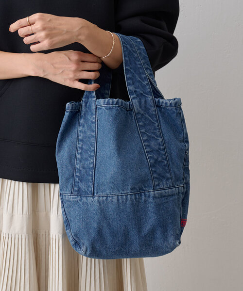 「BEARDSLEY」 トートバッグ SMALL インディゴブルー レディースの画像