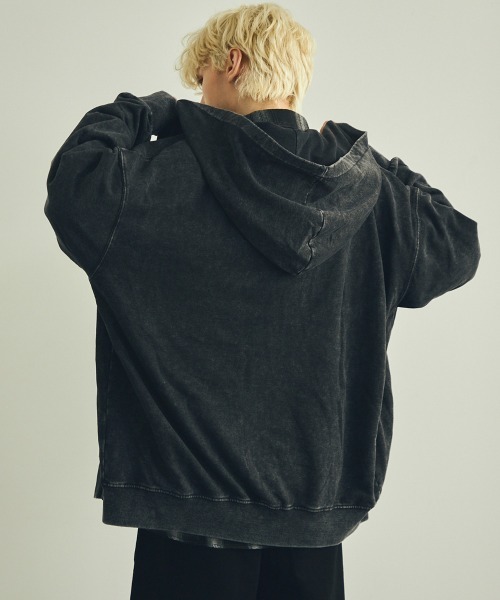 「Shoowtime」 ジップアップパーカー X-LARGE グレー メンズ_画像8