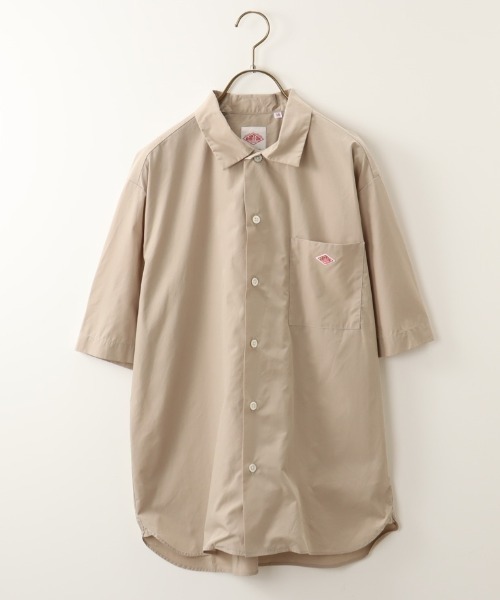 Danton（ダントン） 半袖シャツ 40 グレイッシュベージュ レディース