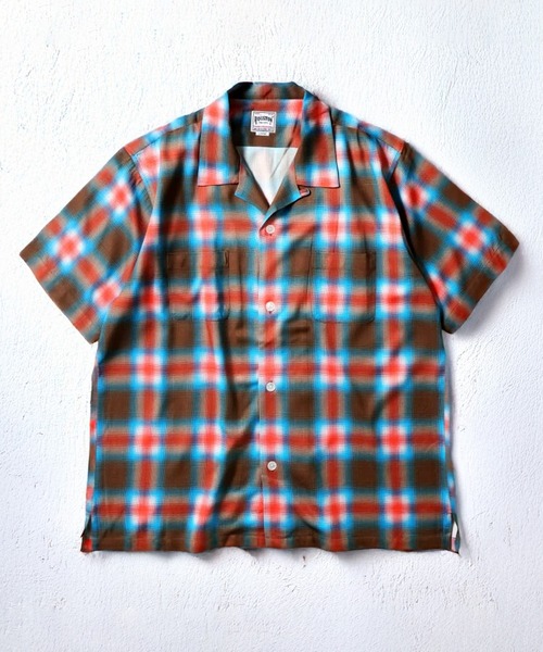 HOUSTON（ヒューストン） シャツ 「7色展開」HOUSTON OMBRE CHECK S/S