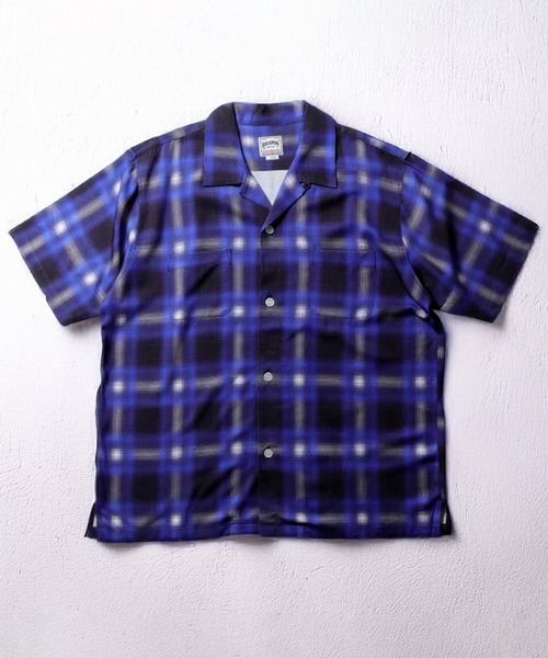HOUSTON（ヒューストン） シャツ 半袖 「7色展開」HOUSTON OMBRE CHECK