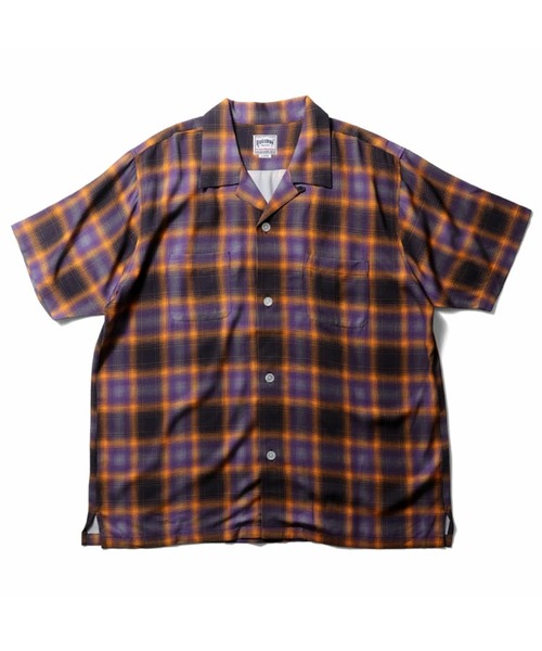HOUSTON（ヒューストン） シャツ 半袖 「7色展開」HOUSTON OMBRE CHECK