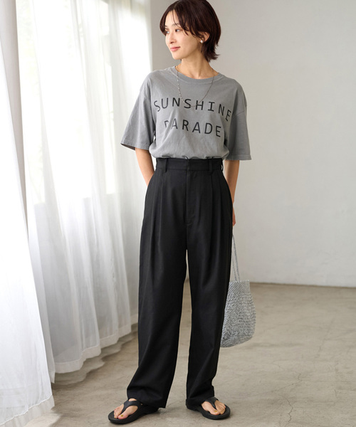 「JOURNAL STANDARD relume」 スラックス 38 ブラック レディースの画像