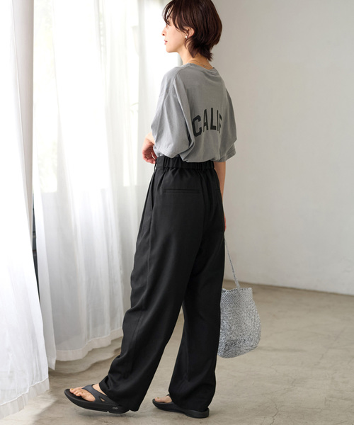 「JOURNAL STANDARD relume」 スラックス 38 ブラック レディースの画像