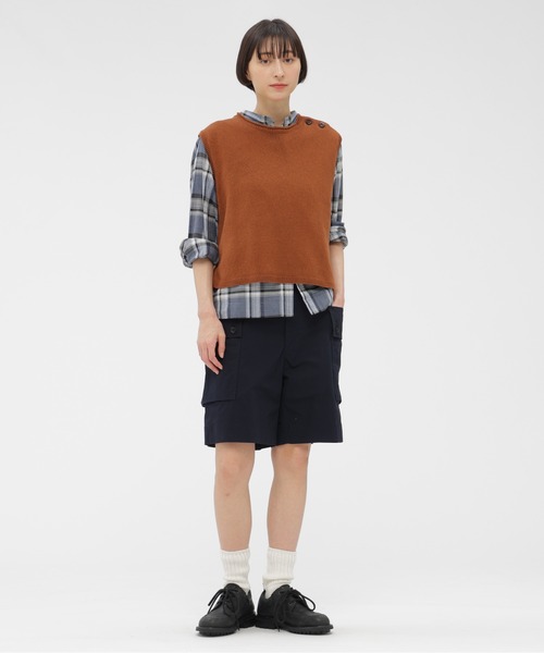 MHL.（エムエイチエル） パンツ WASHED COTTON NYLON RIPSTOP