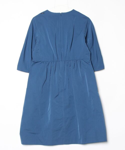 「S MAXMARA」 7分袖ワンピース 42 ブルー レディース_画像2