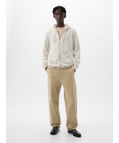GAP（ギャップ） ジップアップパーカー M ライトグレー メンズ