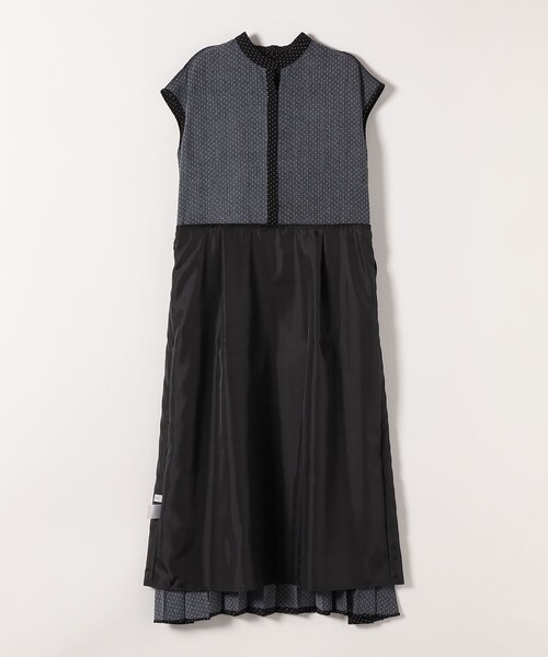 SHIPS any ワンピース any:「手洗い可能」ドット バンドカラー