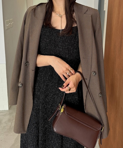 「junoah」 ノースリーブワンピース X-LARGE グレー レディース_画像2