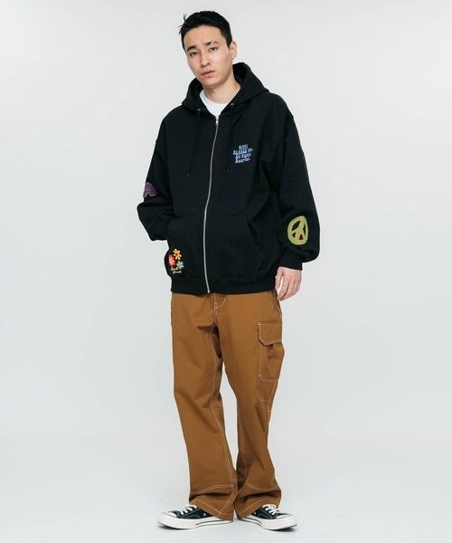 XLARGE（エクストラ ラージ） ジップアップパーカー X-LARGE ブラック
