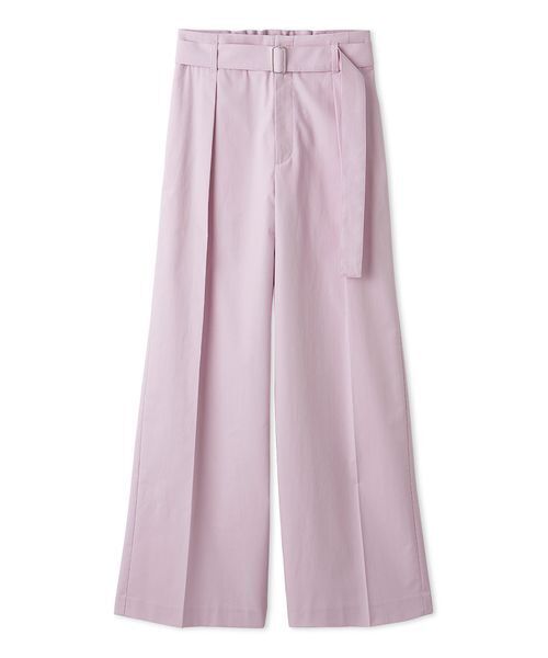 ワイドパンツ パンツ 「吸水速乾」「接触冷感」「UVカット」「ウォッシャブル」マルチファンクションセミワイドタックパンツ レディースの画像
