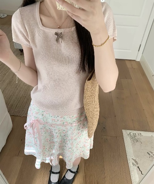 VIBGYOR スカート 「LAMPOON」花柄シフォンミニスカート : ZOZOTOWN