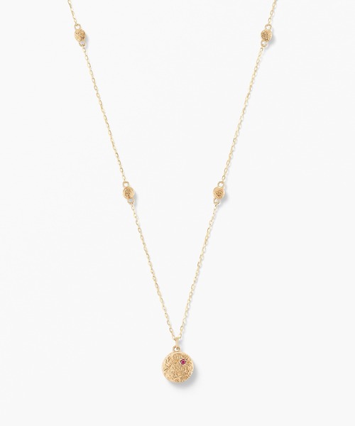 ネックレス 「星の王子さま」コレクション K10YG ルビー ネックレス レディースの画像