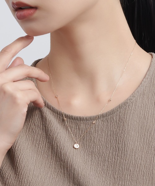 ネックレス 「星の王子さま」コレクション K10YG ルビー ネックレス レディースの画像
