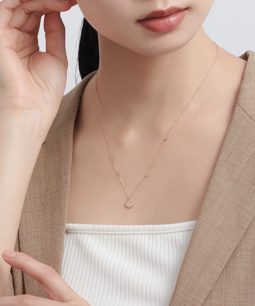 ネックレス 「星の王子さま」コレクション K10YG ルビー ネックレス レディースの画像
