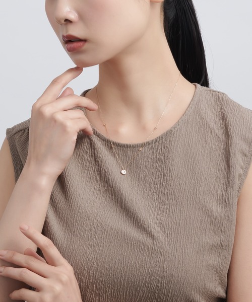 ネックレス 「星の王子さま」コレクション K10YG ルビー ネックレス レディースの画像