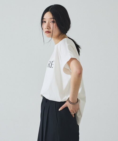 abahouse mavie（アバハウスマヴィ） tシャツ ワイドロゴT レディース