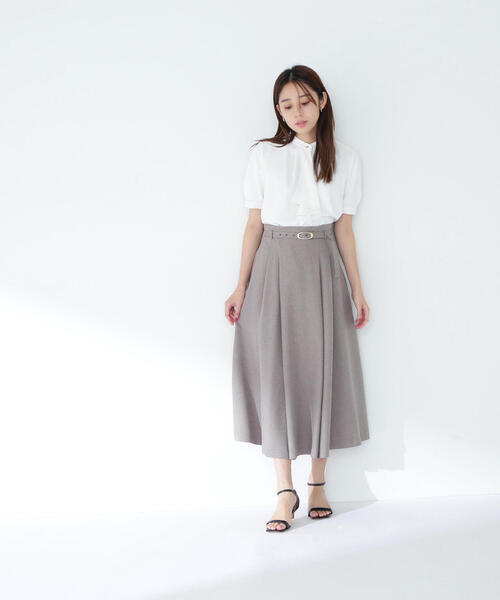 「NATURAL BEAUTY BASIC」 半袖ブラウス SMALL ダークブルー レディース_画像3