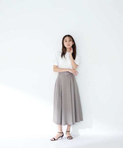 「NATURAL BEAUTY BASIC」 半袖ブラウス SMALL ダークブルー レディース_画像5