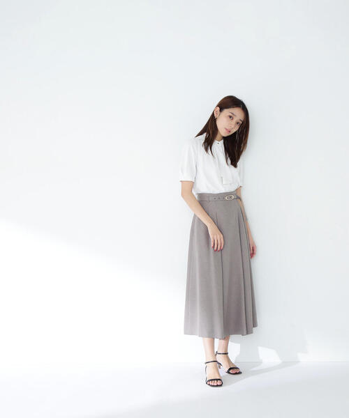「NATURAL BEAUTY BASIC」 半袖ブラウス SMALL ダークブルー レディース_画像7
