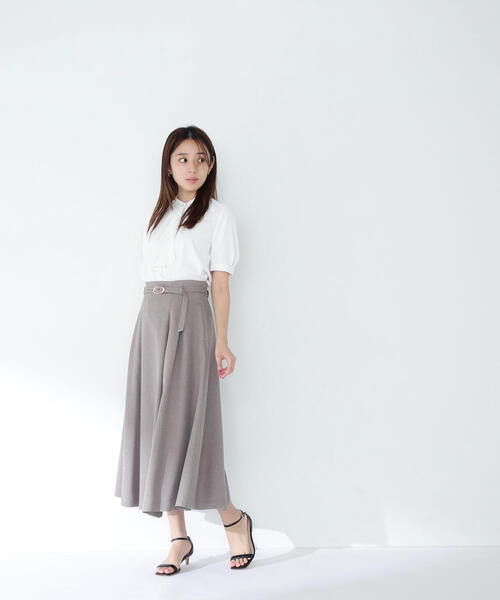 「NATURAL BEAUTY BASIC」 半袖ブラウス SMALL ダークブルー レディース_画像9