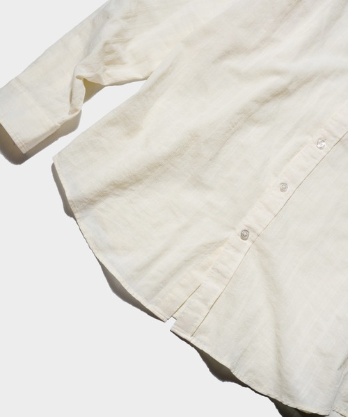 「CAMPHOR WOOD」 長袖シャツ SMALL オフホワイト メンズ_画像8
